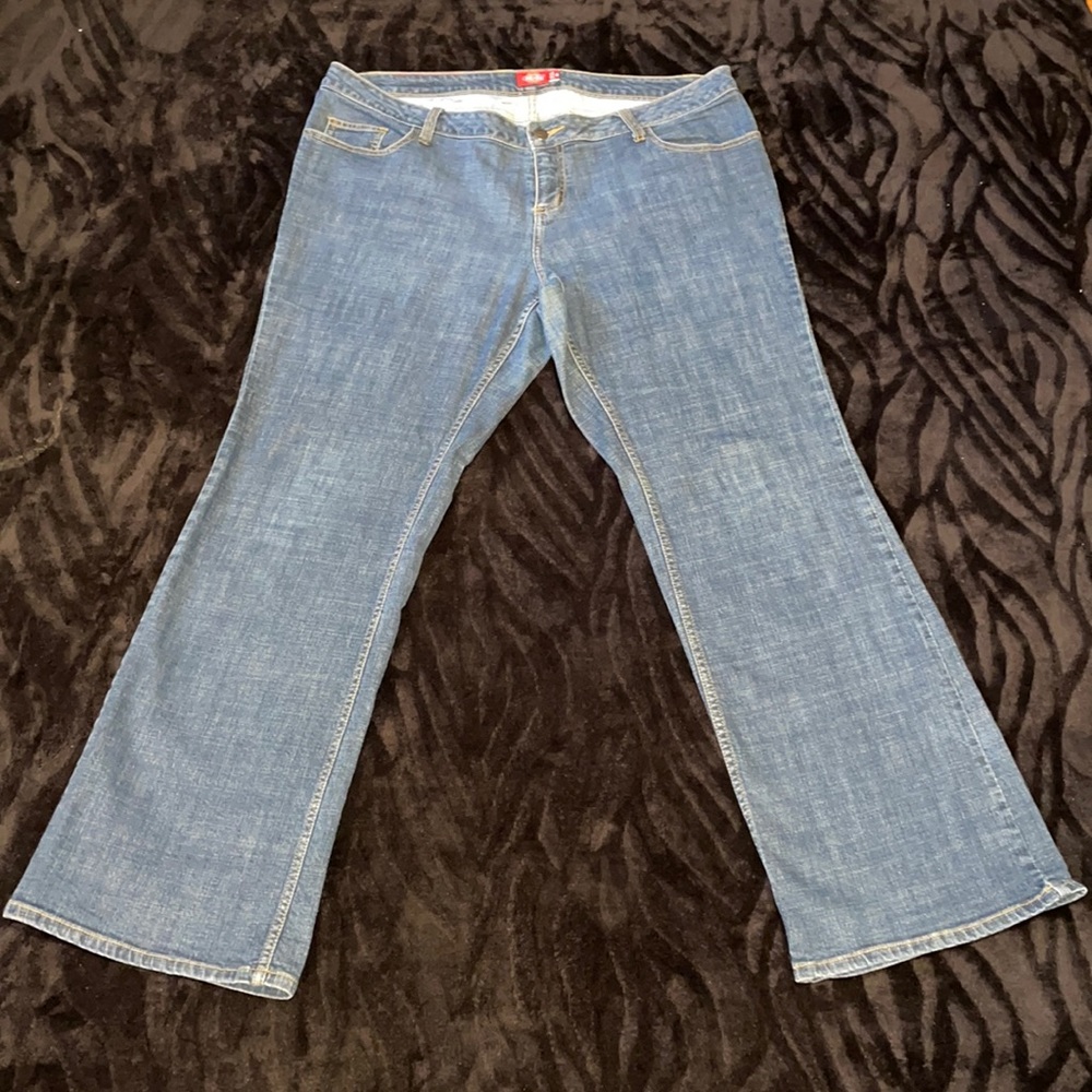 Dickies Sz 16 wide leg blue jeans